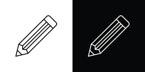 Pencil icon linear vector icon. Editable stroke lines.