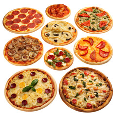 Assorted Delicious Pizzas Ready to Order