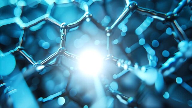 molecular structure, nanoscopic rendering of carbon nanotubes