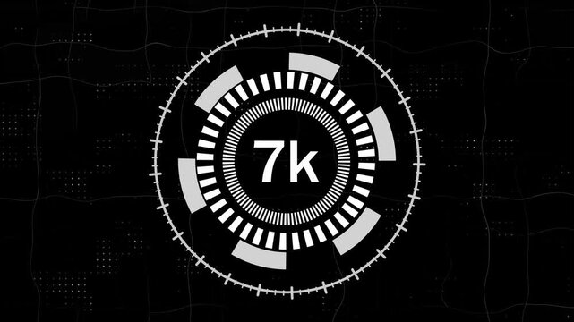 Futuristic H U D Element 7k Digital Interface Sci Fi Technology Data Display Futuristic U I Graphic