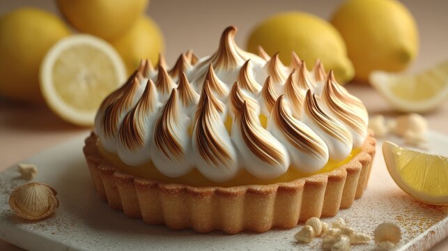 lemon meringue pie tart.