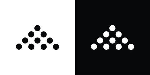 Ball pile icon Symbol, logo illustration. Vector graphics for web.