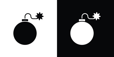 Bomb icon Symbol, logo illustration. Vector graphics for web. © Gopal