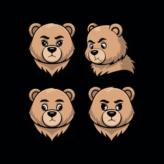 Obraz premium Bear t shirt design urban style