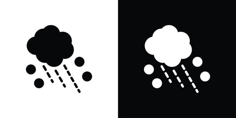 Cloud hail icon Symbol, logo illustration. Vector graphics for web.