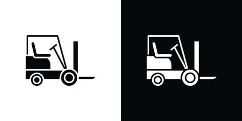 Forklift icon Symbol, logo illustration. Vector graphics for web.