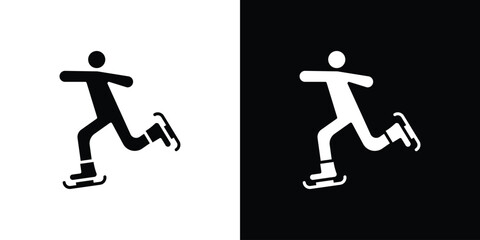 Ice skate icon Symbol, logo illustration. Vector graphics for web.