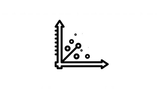 scatter plot animated icon