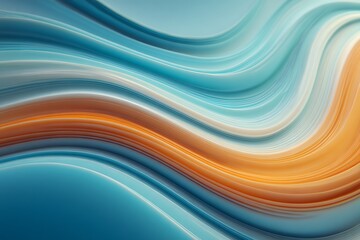 Fototapeta premium Vivid fluid abstract background with dynamic swirling forms 
