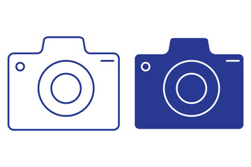 Photo and camera icon set. Icons of photography, image, photo gallery and photo camera. EPS 10