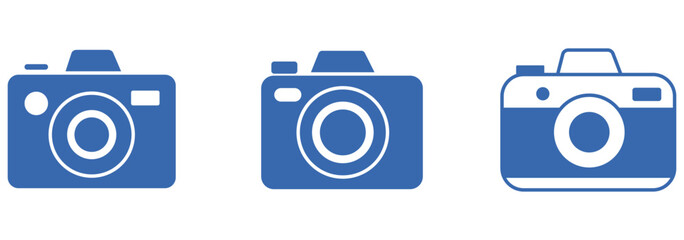 Camera icon set. photo camera icon. camera photography icon. EPS 10