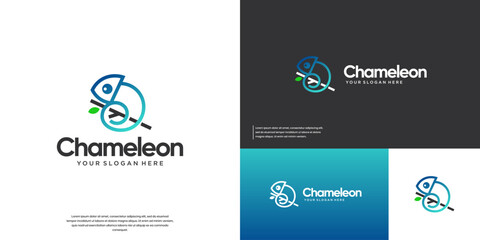 pet logo, simple symbol, chameleon camouflage, graphic design illustration. © dhulpikir