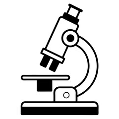 Modern Microscope Equipment Vector for Education and Research