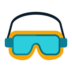 Detailed Safety Goggles Vector for Laboratory Equipment