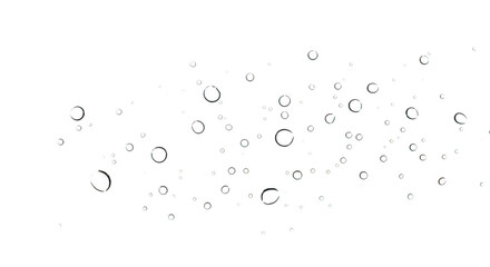 Abstract pattern of small water droplets on a dark background