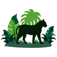 Fototapeta premium vector illustration of a leopard