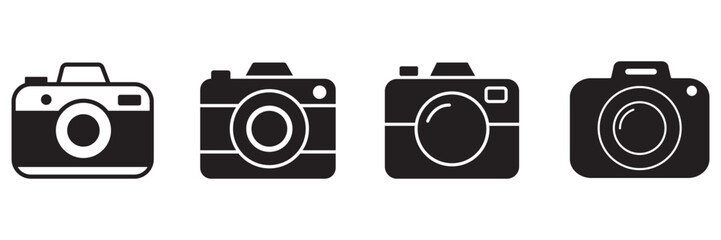 Camera icon set. photo camera icon. camera photography icon. EPS 10
