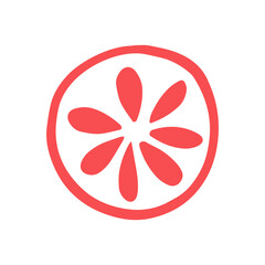 Sand dollar clip art design on plain white transparent isolated background for sign, decal, card, shirt, hoodie, sweatshirt, apparel, tag, mug, icon, poster or badge