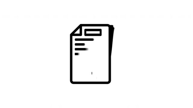pile of documents animated icon