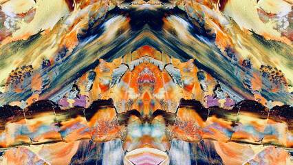 Abstract art background . Hand painting artwork on canvas .