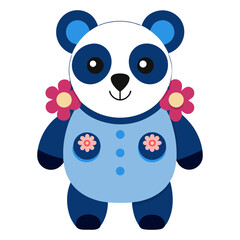 Panda vector art for children's design or fashion artwork