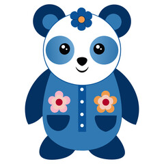 Panda vector art for children's design or fashion artwork