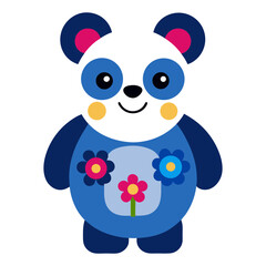 Obraz premium Panda vector art for children's design or fashion artwork