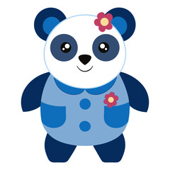 Panda vector art for children's design or fashion artwork