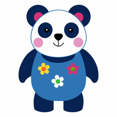 Panda vector art for children's design or fashion artwork