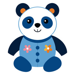 Panda vector art for children's design or fashion artwork