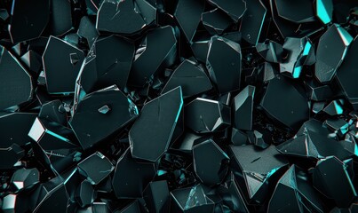 Abstract dark shards angular geometric texture background design element