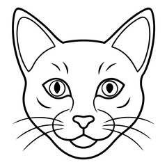 Cat Face  Vector Illustration &ndash; Cute Animal Design for Pet Lovers
