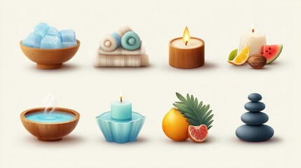 Still life featuring lotus flowers, teapots, a Buddha statue, and other objects associated with mindfulness and meditation