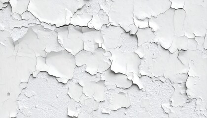 Obraz premium Cracked white painted wall