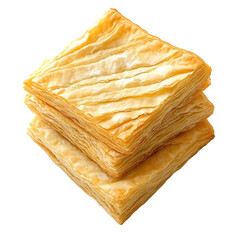 Stack of Golden, Flaky Pastry Sheets