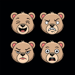 Bear t shirt design 