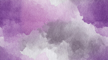 Watercolor ombre background in powder gray and lavender for digital and print design  [with copy space]