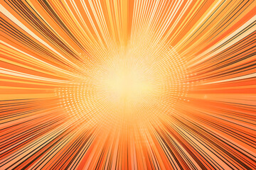 Energetic Abstract Art with Radiating Light Lines