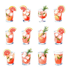 Drink cocktail styles 
