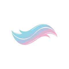 Fluid Pastel Gradient Wave. This captivating illustration features graceful, vibrant hues transitioning smoothly across a dynamic, flowing form. It evokes feelings of serenity and forward motion.