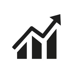 Market Advancement Graph. This visual represents a positive economic outlook and business expansion. It symbolizes increasing revenue, success, and forward momentum in commerce.