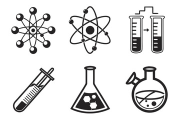 Collection of Science and Chemistry Icons.