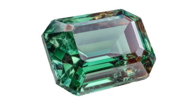 This luxurious emerald image captures the essence of fine craftsmanship and has a pure, floating appearance. The gem is free of any distractions, with absolutely no shadows or reflections, allowing fo