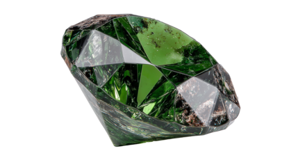 This luxurious emerald image captures the essence of fine craftsmanship and has a pure, floating appearance. The gem is free of any distractions, with absolutely no shadows or reflections, allowing fo