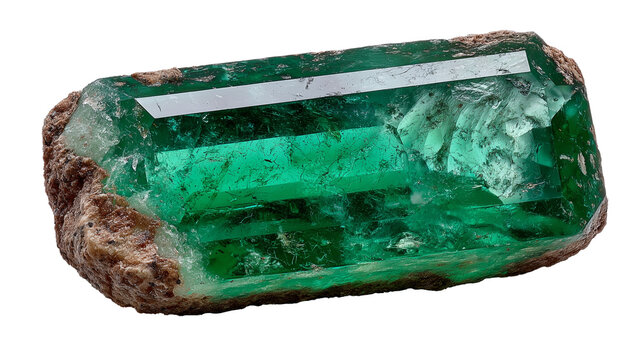 This luxurious emerald image captures the essence of fine craftsmanship and has a pure, floating appearance. The gem is free of any distractions, with absolutely no shadows or reflections, allowing fo