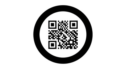 Qr code scan for business promotion and marketing in black and white design