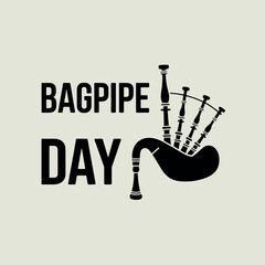 Bagpipe Appreciation Day Music Instrument Art Bagpipes Festival Celebration