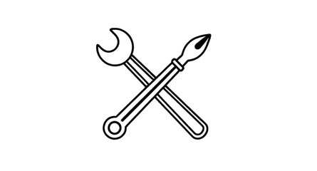 repair tools icon, repair kit icon, mechanic tools icon, handyman tools icon, maintenance tools icon, service tools icon, DIY repair icon, construction tools icon, toolbox icon, fixing tools icon, wre