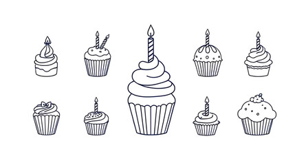 Cupcake clipart, Sweet dessert vector, Cupcake with frosting, Cupcake icon, Chocolate cupcake, Vanilla cupcake vector, Cupcake with sprinkles, Cupcake isolated, Cupcake drawing, Cute cupcake vector, C