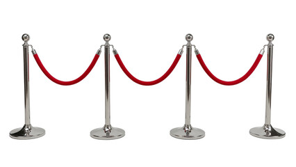Elegant velvet rope stanchions with polished chrome posts create a luxurious barrier for exclusive event access and VIP experiences